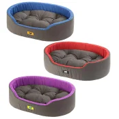 Мягкая лежанка Ferplast Dandy C 95 Blue-Green-Purplele для собак и кошек, 95×60×23 см
