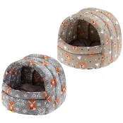 Домик Ferplast Alveo 35 House Teddy-Fox полукруглый для кошек, 36×35×29 см