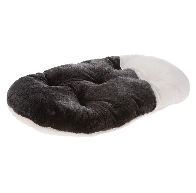 Меховая подушка Ferplast Relax 78/8 Soft Black для кошек и собак, чёрная, 78×50 см