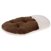 Меховая подушка Ferplast Relax 89/10 Soft Brown для кошек и собак, коричневая, 85×55 см
