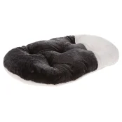 Меховая подушка Ferplast Relax 89/10 Soft Black для кошек и собак, чёрная, 85×55 см