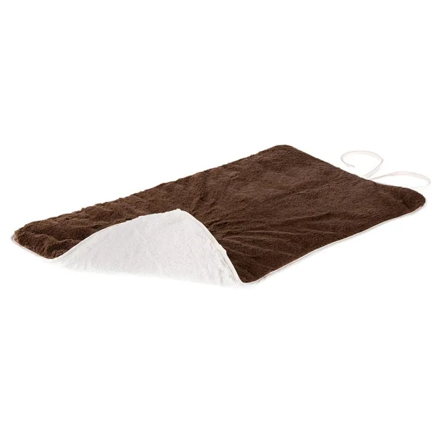 Двухсторонний меховой ковёр Ferplast Nanna 85 Soft Blanket Brown для собак и кошек, коричневый, 65×50 см