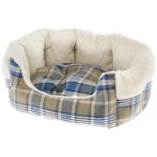 Хутряний диван Ferplast Etoile 2 Blue Dogbed для собак і котів, 45×46×20 см