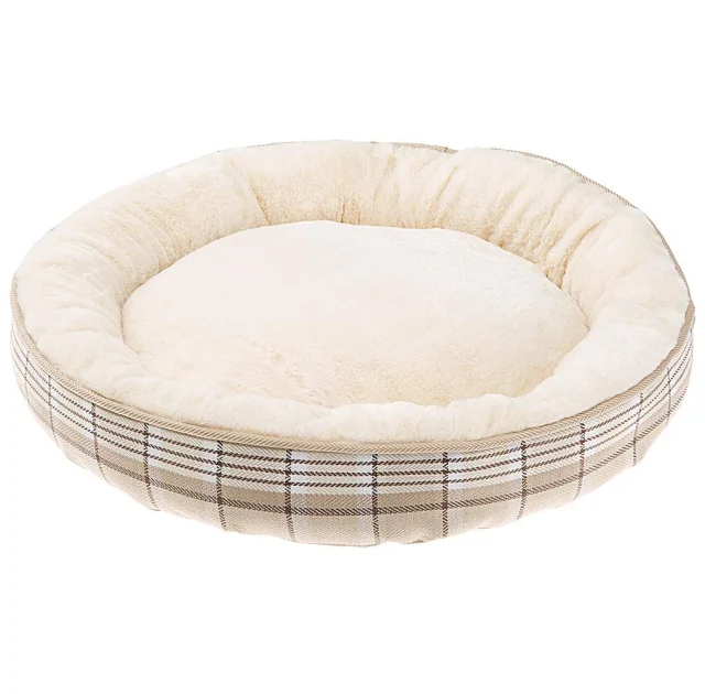 Матрас Ferplast Lagoon 50 Beige Dogbed из экологически чистого меха для собак и кошек, 50×11 см