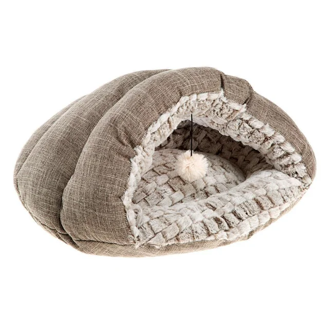 Кровать Ferplast Tufli для кошек из экологически чистого меха, 48×39×24 см