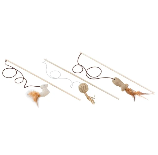 Іграшка PA 4998 Wooden Cat Whip для кішок з дерева і сизалю