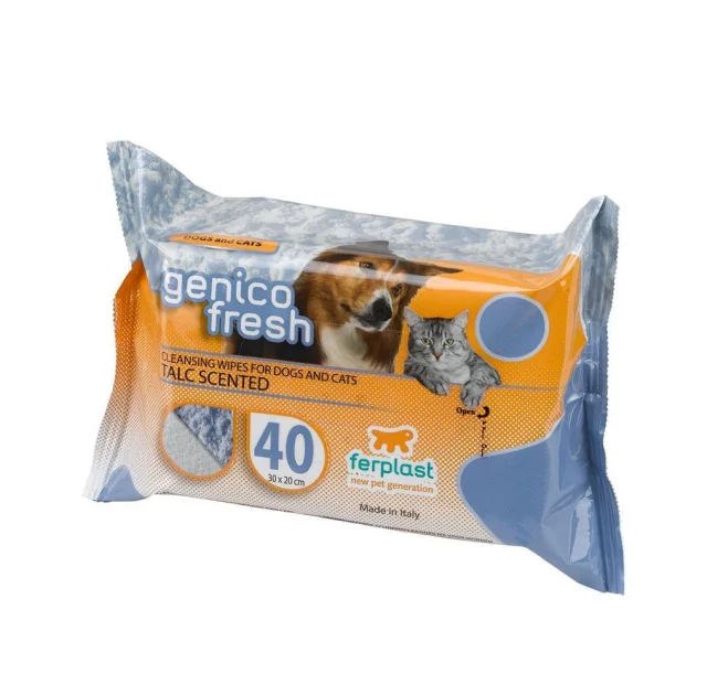 Genico Fresh 15 Dogs & Cats очищающие салфетки для собак и кошек, 13x20 см