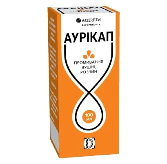 Розчин Arterium Аурікап для чищення вух у собак і котів, 100 мл(відкл)