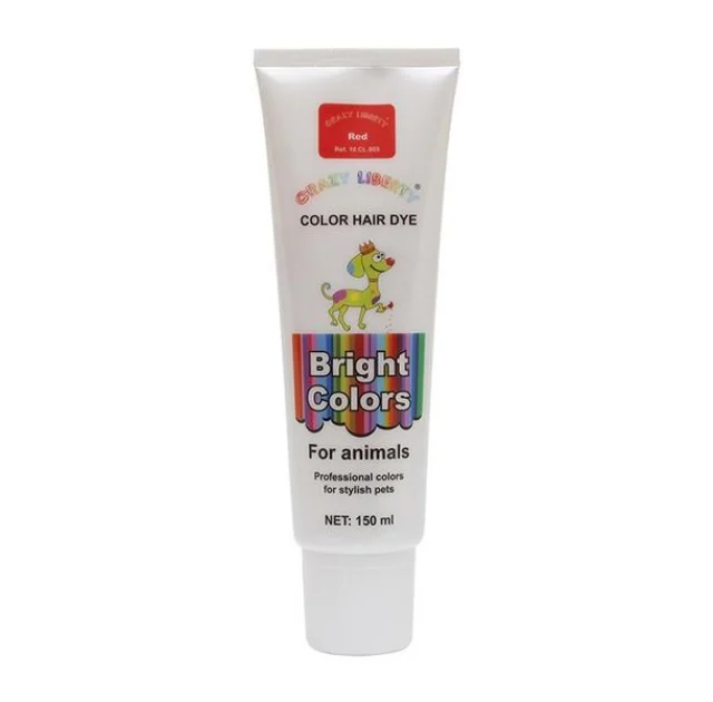 Краска для шерсти Crazy Liberty Color Hair Dye 150 мл. Red.
