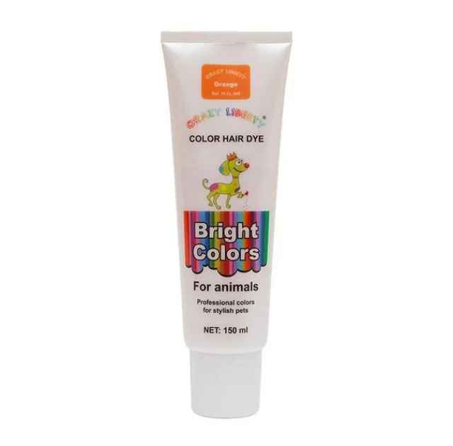 Краска для шерсти Crazy Liberty Color Hair Dye 150 мл. Orange.