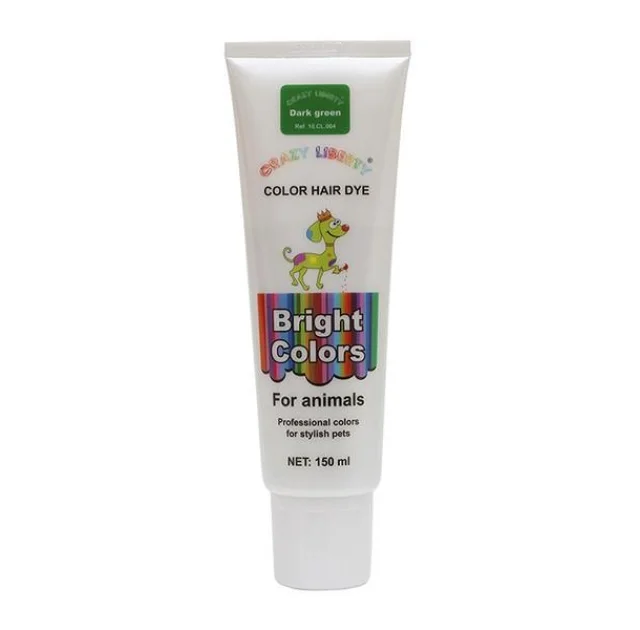 Краска для шерсти Crazy Liberty Color Hair Dye 150 мл. Dark Green.