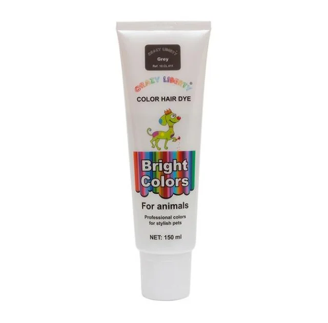 Краска для шерсти Crazy Liberty Color Hair Dye 150 мл. Grey.