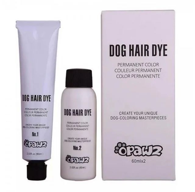 Фарба і окислювач для тварин Opawz Dog Hair Dye Super Black 2х60мл