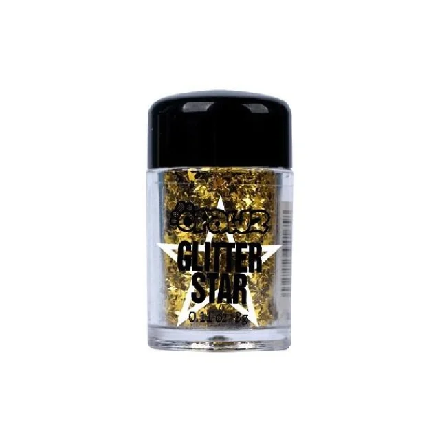 Порошок-блестки для шерсти Opawz со звездами Glitter Star Gold 3мл