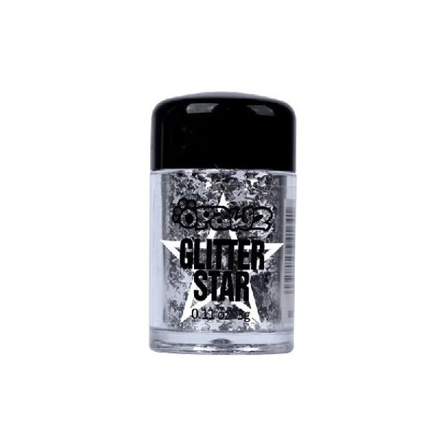 Порошок-блискітки для вовни Opawz з зірками Glitter Star Silver 3мл