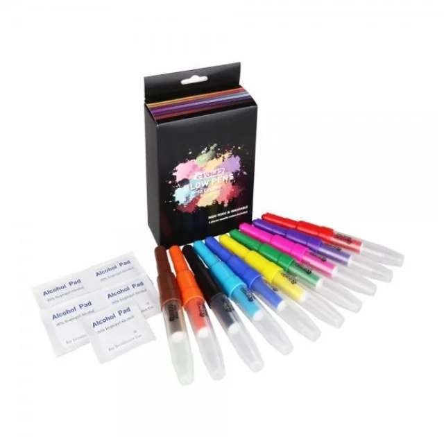 Фломастери-розпилювачі кольорові Opawz Blow Pen 10 шт