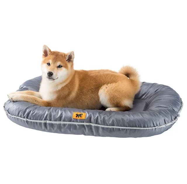 Подушка з бортиками Ferplast Oscar 120 Cushion Grey для собак, міцна тканина, сіра, 120×80×13,5 см