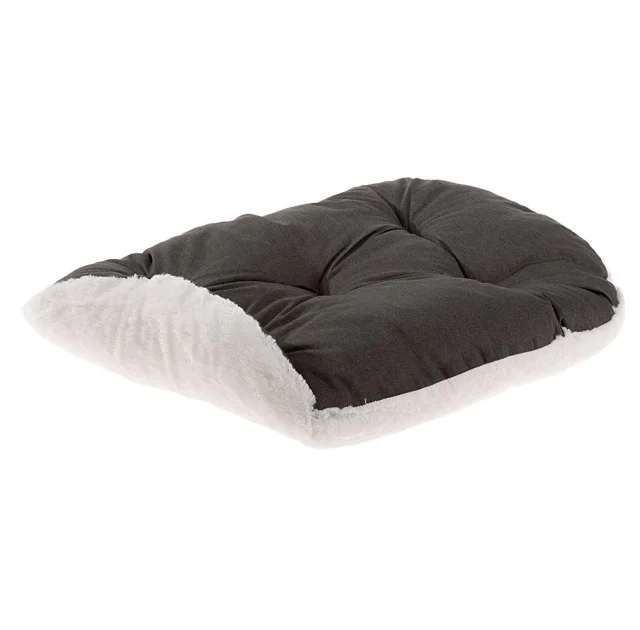 Подушка-підстилка Ferplast Relax F 55/4 Brown-Beige для котів і собак, з бавовни і хутра, 55×36 см