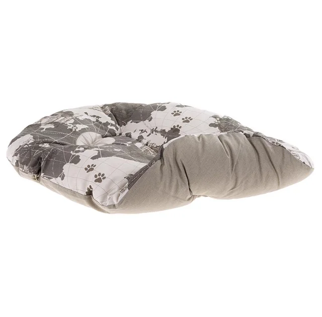 Подушка-підстилка Ferplast Relax 89/10 Map Blue-Grey-Black для котів і собак, 85×55 см
