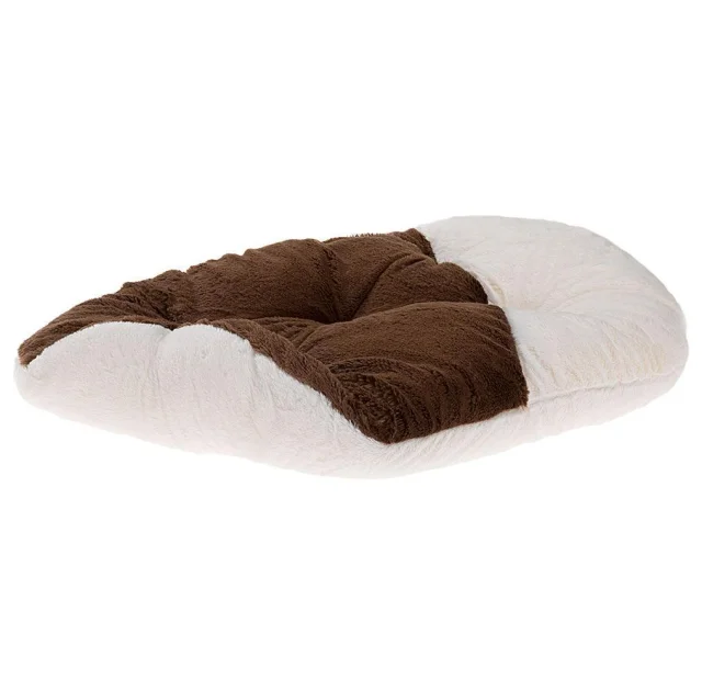 Меховая подушка Ferplast Relax 89/10 Soft Brown для кошек и собак, коричневая, 85×55 см
