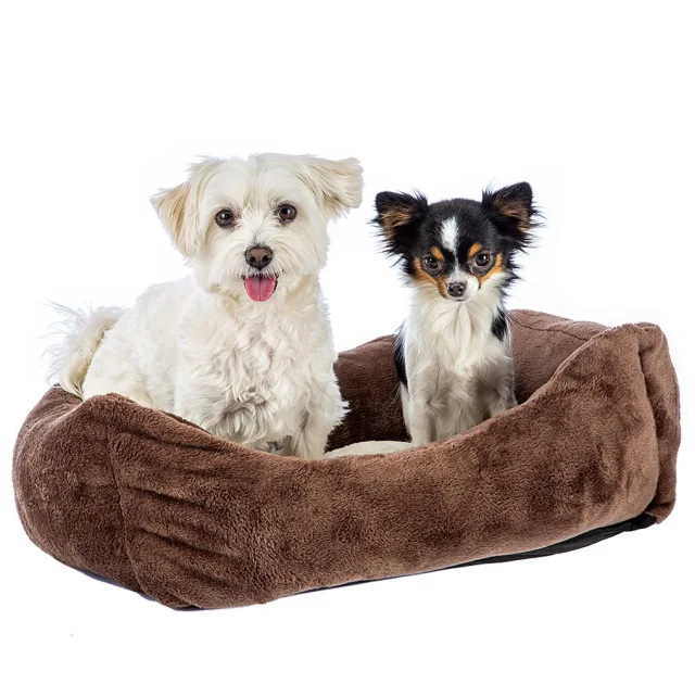Диван Ferplast Coccolo 80 Soft Bedding Brown для котів і собак, 78×56×22 см