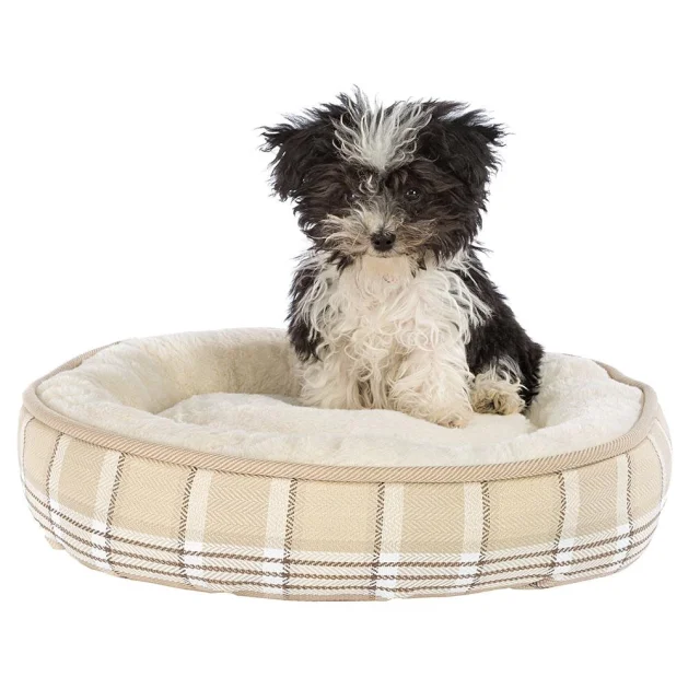 Матрас Ferplast Lagoon 50 Beige Dogbed из экологически чистого меха для собак и кошек, 50×11 см