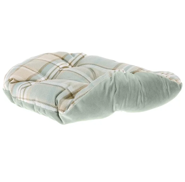 Лежак з двосторонньою подушкою Ferplast Charles 60 Bedding Green для котів і собак, 56×42×20 см