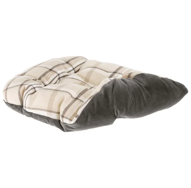 Лежак с двусторонней подушкой Ferplast Charles 70 Bedding Brown для кошек и собак, 68×47×25 см