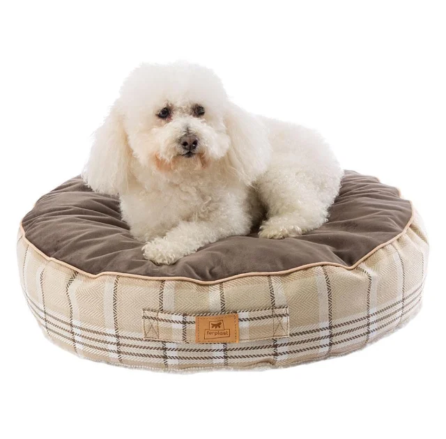 Двусторонняя подушка Ferplast Livingston 60 Cushion Brown для кошек и собак, 60×15 см