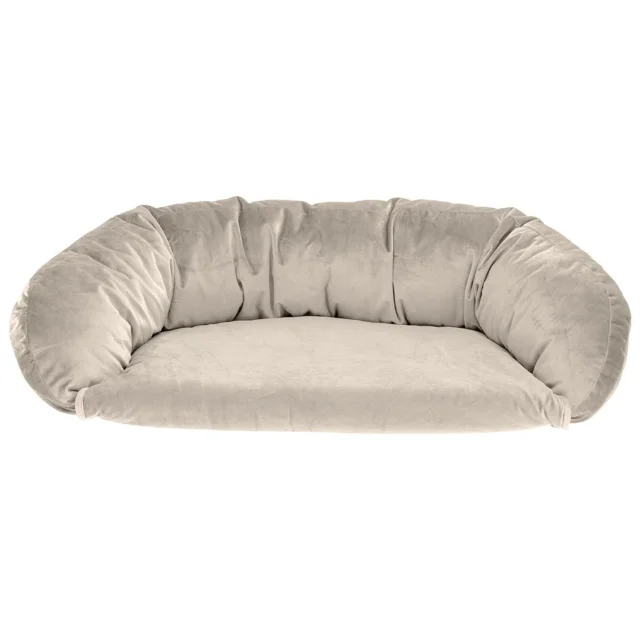 Диван з додатковою зоною відпочинку Ferplast Dundee Bedding Beige для собак, 65×85×17 см