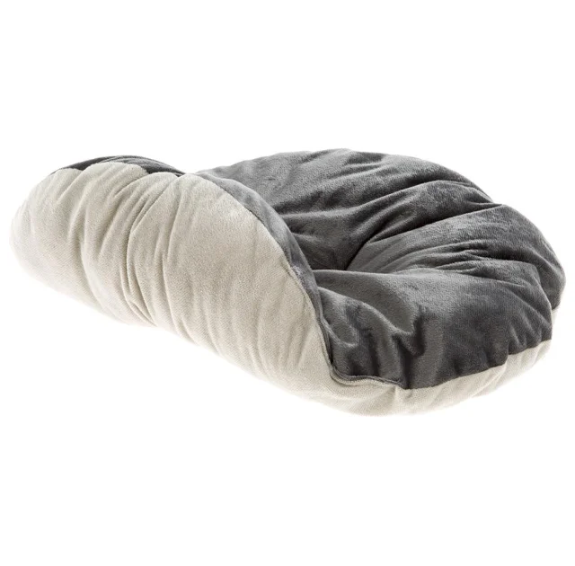 Валяная кровать Ferplast Cocoon 45 Dark Grey Cushion для кошек и собак с двухсторонней подушкой, 45×35×12 см