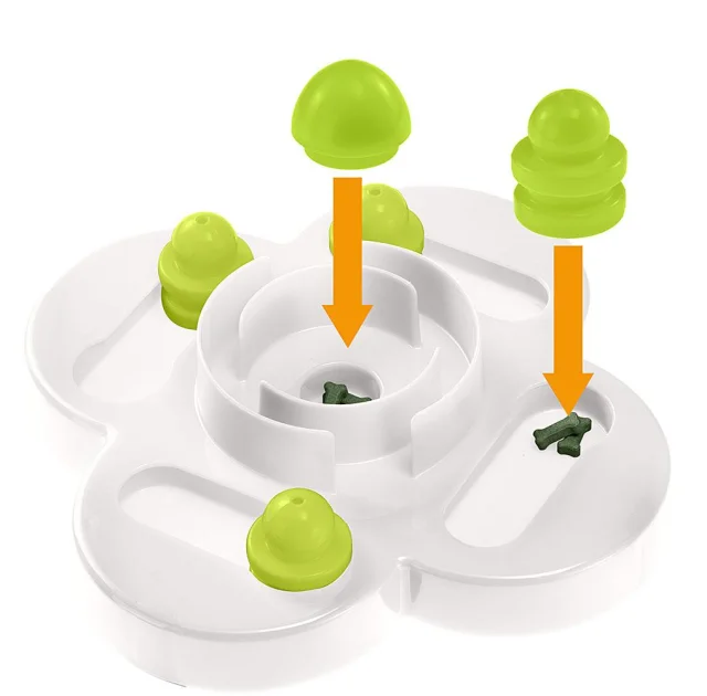 Игрушка Poker Toy For Cat для кошек и собак с местами для сухого корма, 35x35x8 см