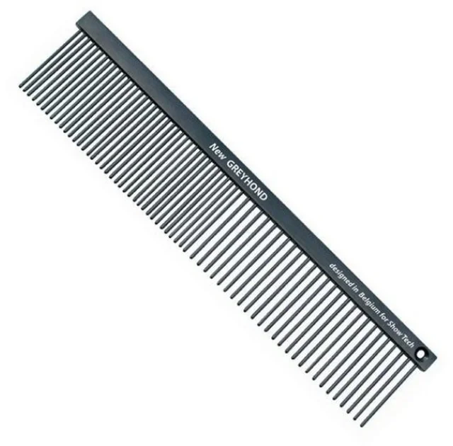 Гребінець для собак Show Tech Greyhond Anti-Static Comb Black 19 см.