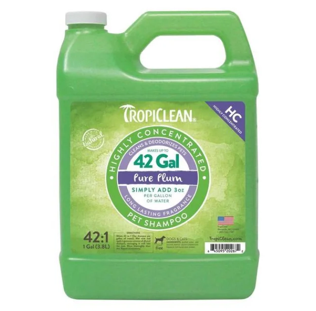 Шампунь Tropiclean Pure Plum 1:42 HC універсальний 3,78 л.