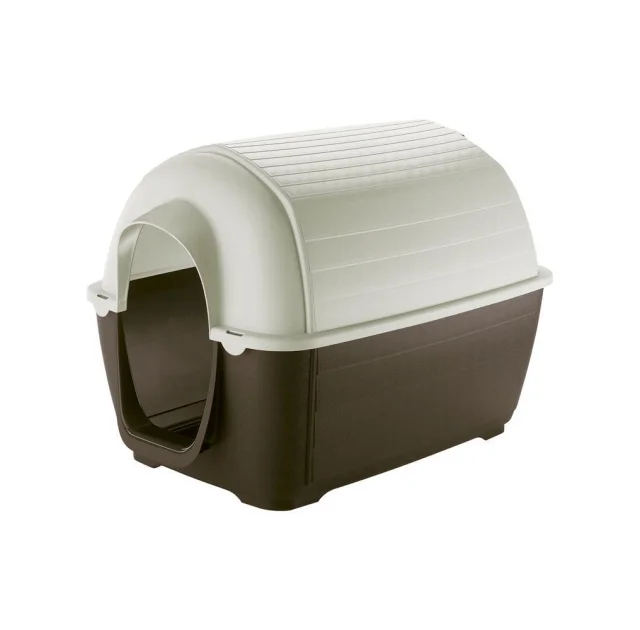 Пластикова будка Ferplast Kenny 01 Plastic Kennel для собак у формі голку, 50x78x50 см