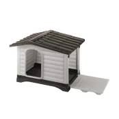 Пластикова будка Ferplast Dogvilla 70 з відкривається бічною панеллю, 73x59x53 см