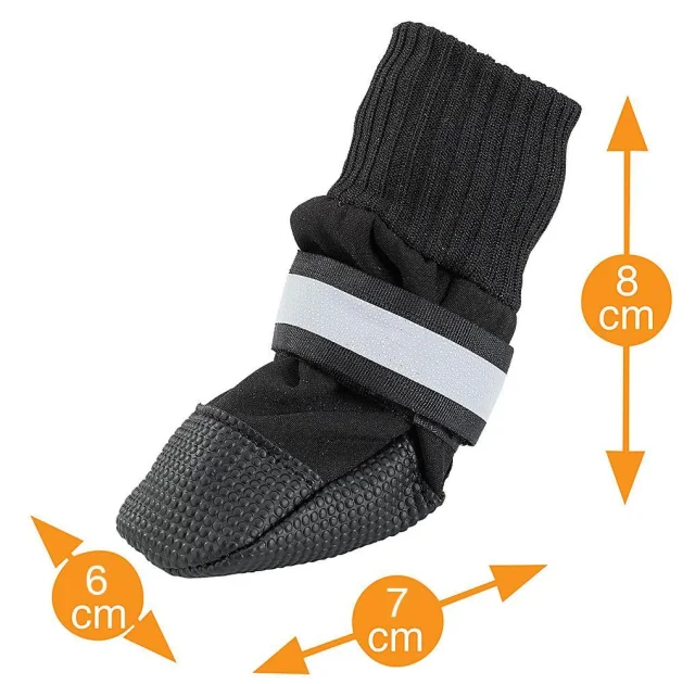 Защитная обувь Ferplast Protective Shoes Black для собак, размер S, черная, 6×7×8 см