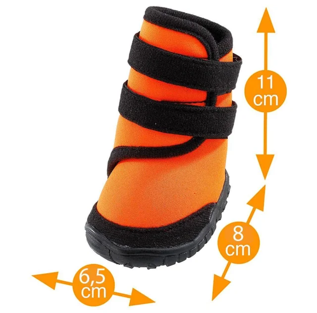 Защитная обувь Ferplast Trekking Shoes для собак, размер M, оранжевая, 6.5×8×11 см