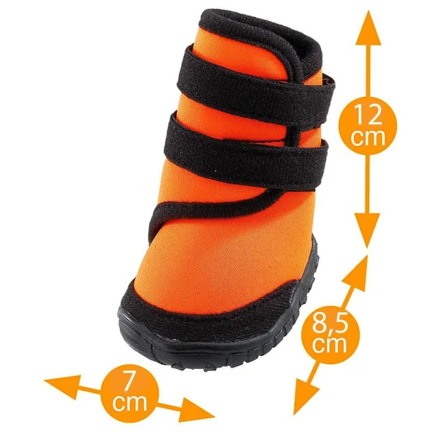 Захисне взуття Ferplast Trekking Shoes для собак, розмір L, помаранчева, 7×8.5×12см