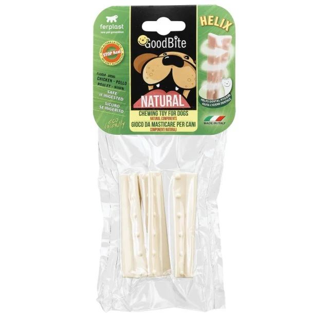 Жувальна іграшка Ferplast GoodBite Natural Chicken Helix S для собак, 1,9x1,9x8,5 см