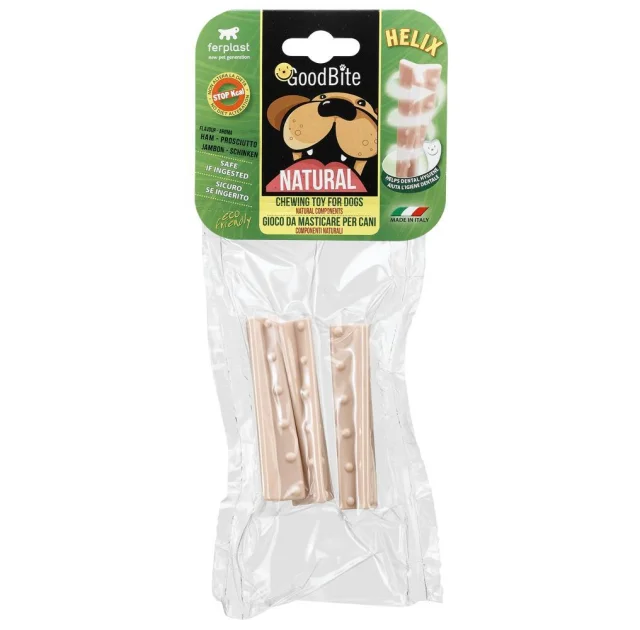 Жувальна іграшка Ferplast GoodBite Natural Ham Helix S для собак, 1,9x1,9x8,5 см