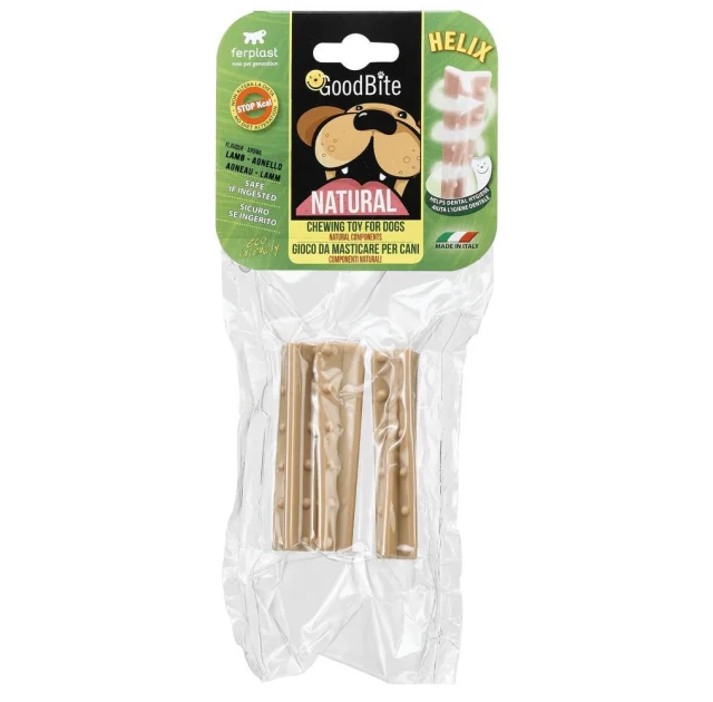 Жувальна іграшка Ferplast GoodBite Natural Lamb Helix S для собак, 1,9x1,9x8,5 см