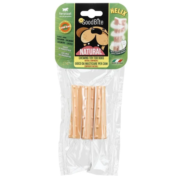 Жувальна іграшка Ferplast GoodBite Natural Salmon Helix S для собак, 1,9x1,9x8,5 см