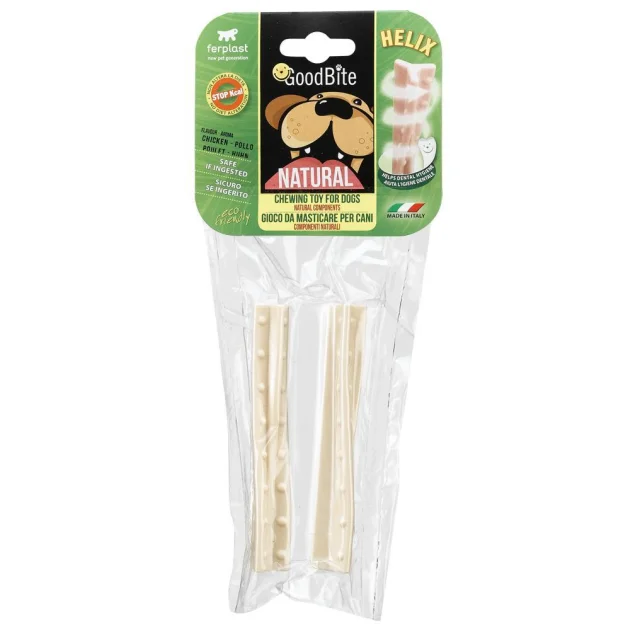 Жувальна іграшка Ferplast GoodBite Natural Chicken Helix M для собак, 2,2x2,1x12 см