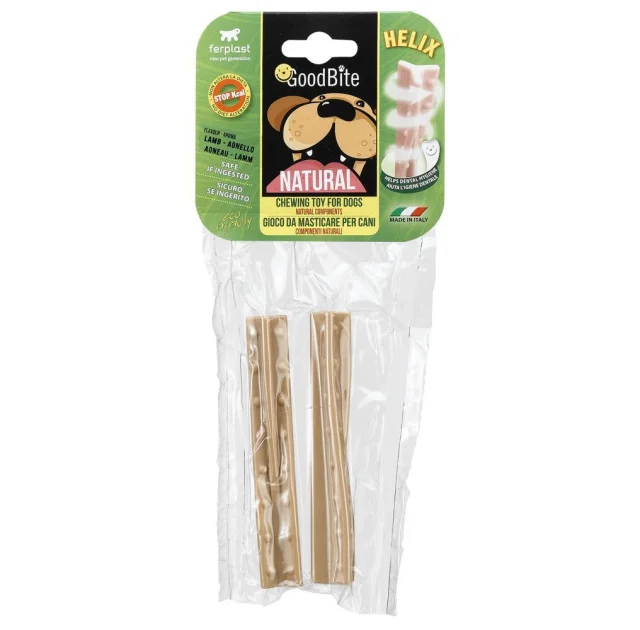 Жувальна іграшка Ferplast GoodBite Natural Lamb Helix M для собак, 2,2x2,1x12 см