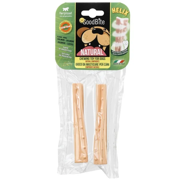 Жувальна іграшка Ferplast GoodBite Natural Salmon Helix M для собак, 2,2x2,1x12 см