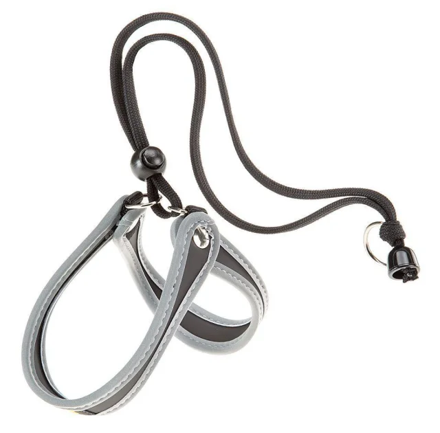 Ferplast Agila 2 Harness Black эргономичная шлейка для собак с эластичным шнуром, 32x50 см