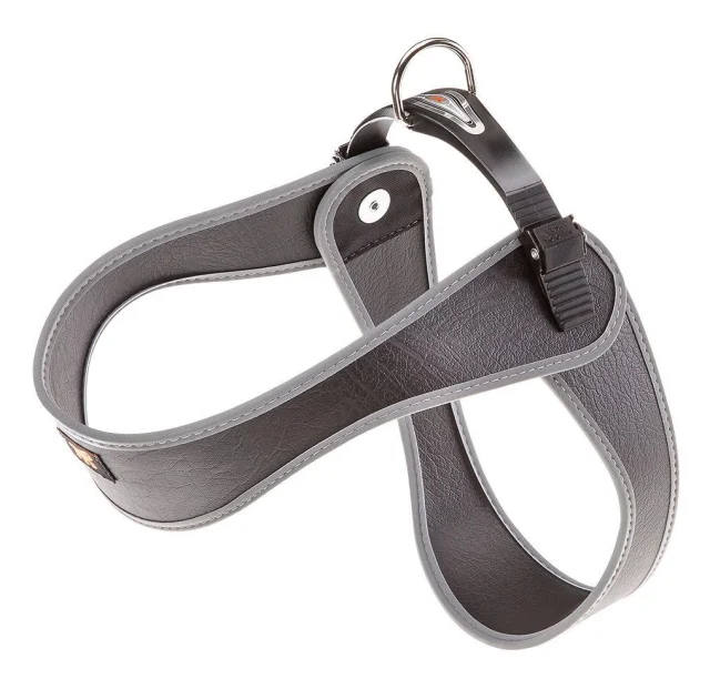 Ferplast Agila 3 Harness Black эргономичная шлейка для собак с эластичным шнуром, 42x50 см