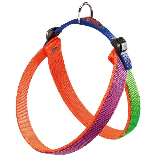 Ferplast Agila Colors 5 Purple-Orange шлейка из нейлона, для собак, 50x58 см