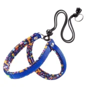 Ferplast Agila Fantasy 2 Blue эргономичная шлейка для собак с мягкой подкладкой и эластичным шнуром, 32x50 см